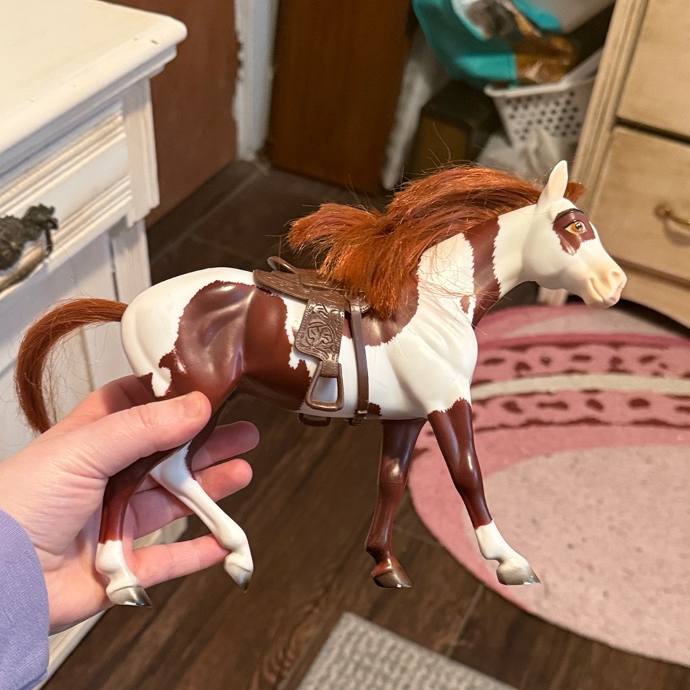 2017 Breyer horse with cut hair toy
